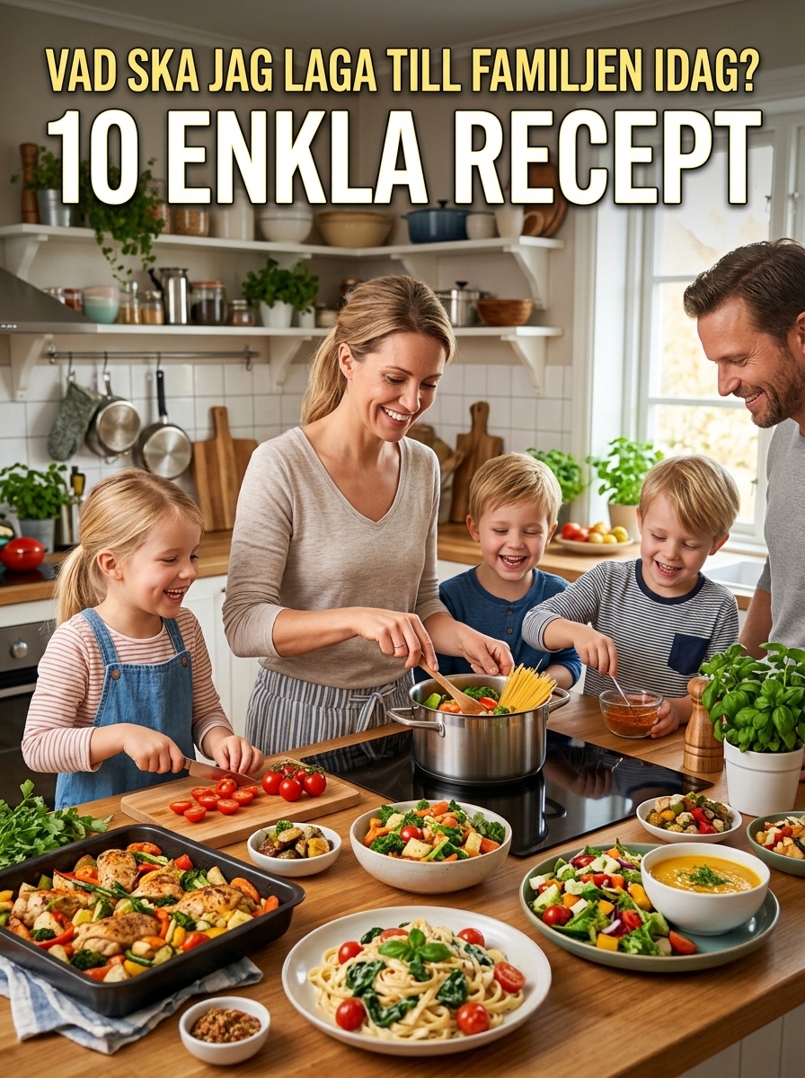 Vad ska jag laga idag till familjen? 10 enkla recept